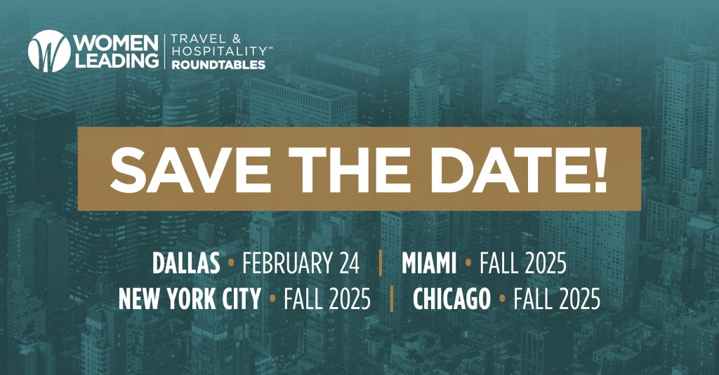 We're thrilled to announce our Women Leading Travel & Hospitality Roundtables. These regional events are designed to bring together top travel and hospitality executives for networking, education, and inspiration.